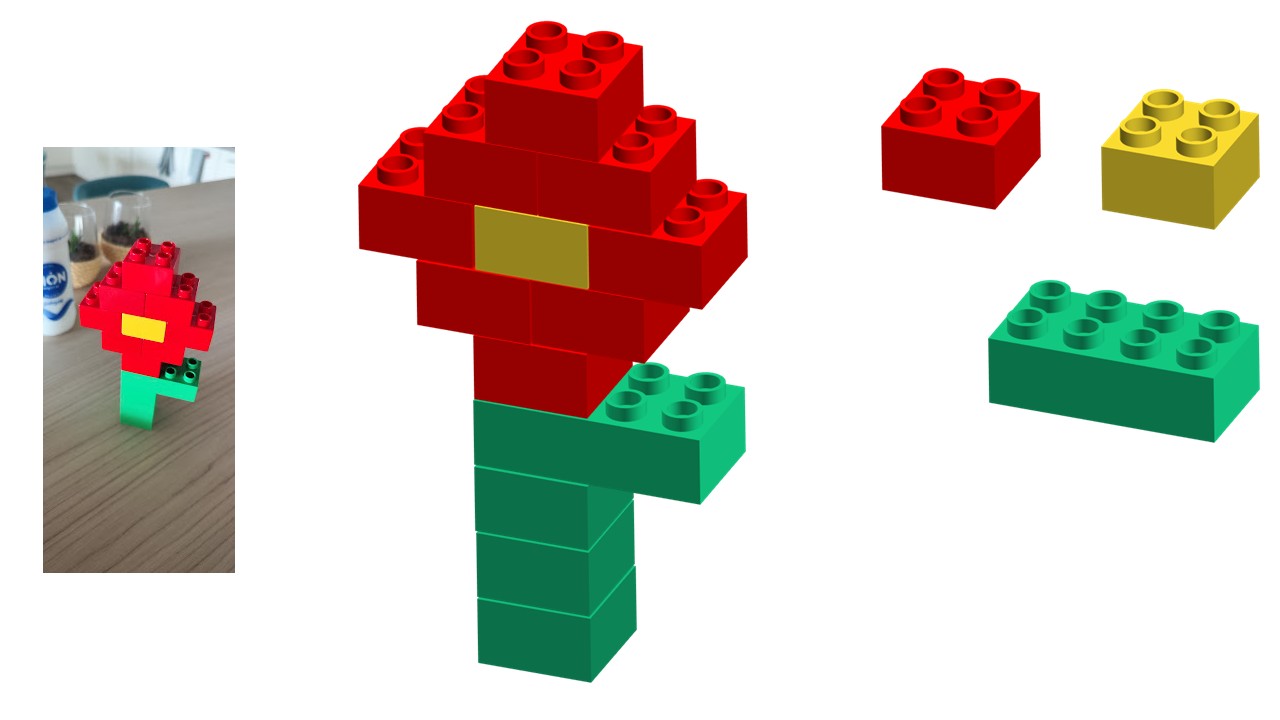 LEGO FLOWER (RED)