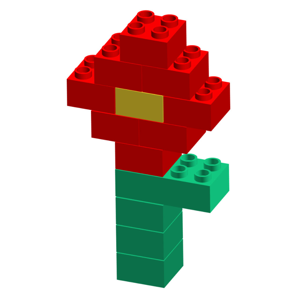 LEGO FLOWER (RED)