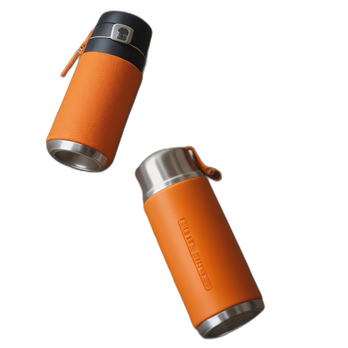 Hiking thermos - orange