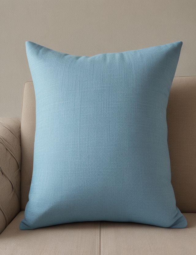Blue pillow